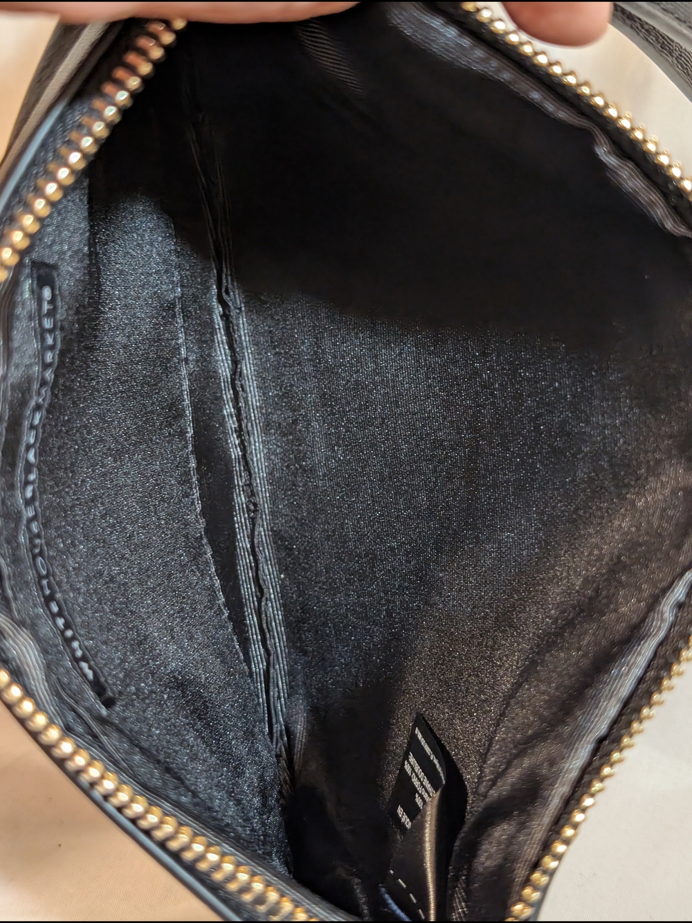 White House Black Market Black Sunflower Stud Wristlet - Picture 5 of 8